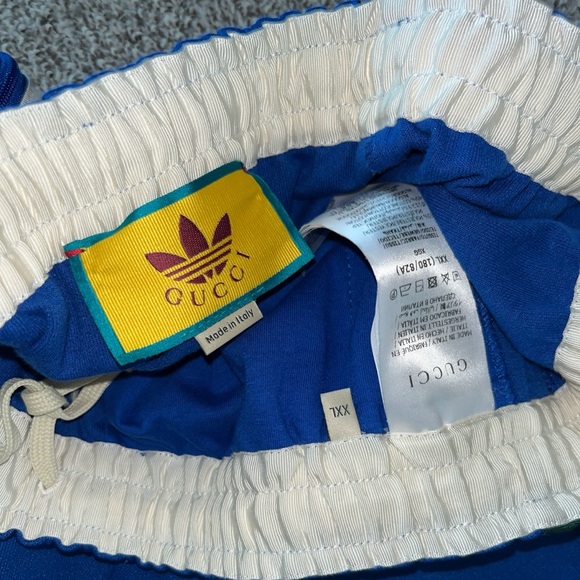 Gucci x Adidas Flared Jogging Pants 'Cobalt Blue' - Picture 3 of 10